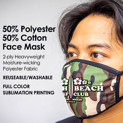 Full color custom printed face masks